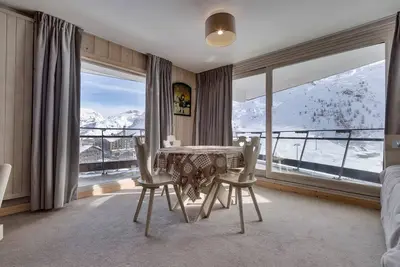 Image de Studio rénové au pied des pistes avec balcon et WiFi, Tignes Le Lac