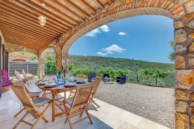 Villa 'Sea Sun and Countryside' avec vue sur la mer, piscine privée et Wi-Fi