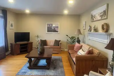 Image de Spacious home with a view of the Shark River and a game room.