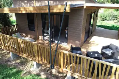Image de Chalet de 35m² tout équipé, avec vue sur la vallée de L'Eure