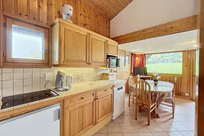 Image de Charmant 4 pièces avec terrasse face Mont Blanc, proche téléski, village et garage sécurisé