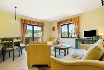 Image de Appartement 'Pension Bergblick - Grüner Graben' avec vue sur les montagnes, balcon et Wi-Fi