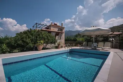 Lovely detached stone house with private pool and tranquil surroundings.