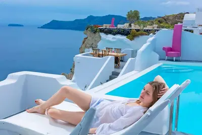 Image de Elegant Santorini Villa | Sea Breeze Villa | 1 Bedroom | Private Infinity pool & Jacuzzi | Terrace with Caldera Sea Views | Oia