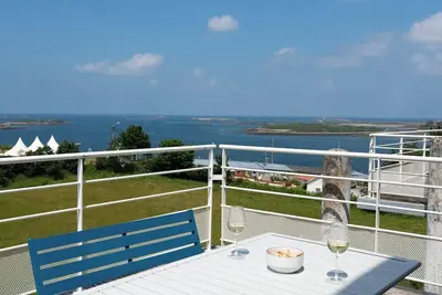 Image de Appart avec vue mer incroyable sur l'Aber Wrac'h à 5mn à pied du port et de la plage