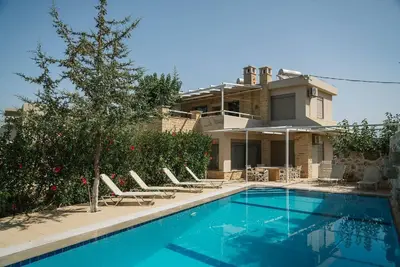 Image de Maison de vacances Pitsidia pour 1 - 6 personnes avec 3 chambres Ă coucher - Maison de vacances