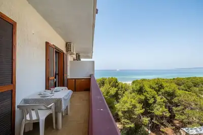 Image de Appartement 'Le Dune Vista Mare' avec vue sur mer, balcon et climatisation