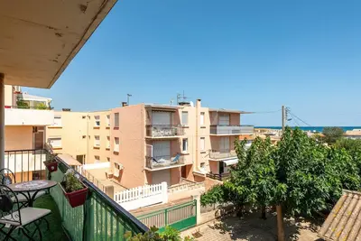 Image de Appartement près de la plage, 2 chambres, balcon, parking privé, 5 pers, Saint Pierre la Mer