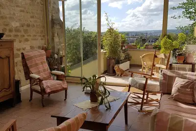 Image de Maison de Ville, Jardin et Terrasse. 50 min de Paris en Train. Ideal Pendant Jo