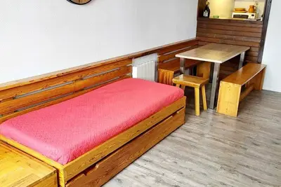 Image de Emplacement n°1 à Avoriaz. 2 pièces face au téléski. 5 couchages. Tout équipé