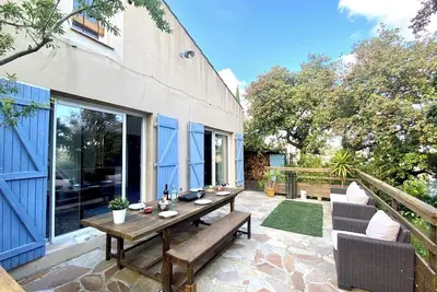 Image de Villa indépendante avec jardin terrasses jacuzzi 15’ Montpellier et plages