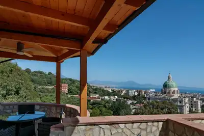Villa Nikita nestled in the greenery of Capodimonte with breathtaking views and ample space.