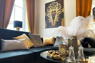 Image de Art Deco Design-luxus-apartment, Beste Lage, Garten