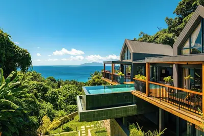 Image de Maison Gaia Seychelles, unobstructed views over the ocean and into the sunset
