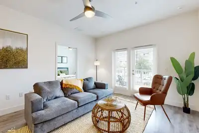 Modern luxury apartment w/ private balcony, and shared pool
