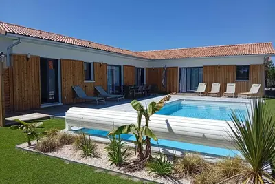 Image de Villa Chrisaline 4* : 5 ch (3 parentales) - Commerces, Golf, Océan, Forêt à prox