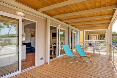 Image de Mobil-home Omisalj vue mer sur plage