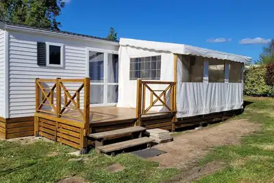 Image de Mobilhome st gildas de rhuys - clim - piscine - 900m plage/ mer