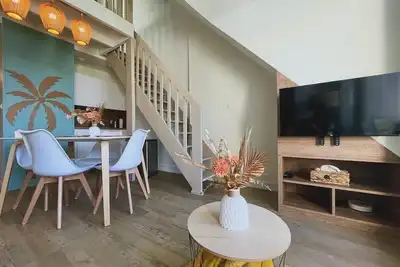 Image de « Les Tropiques» 4p, proche plage, Wifi, Tennis, ménage inclus