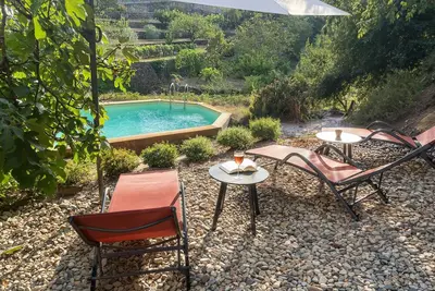 Image de Maison Cévenole tout équipée, jardin, piscine, aire de jeu & plusieurs terrasses