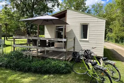 Image de Chalet Confort 29 m² (2 chambres) + terrasse 11m² + Tv 5 personnes