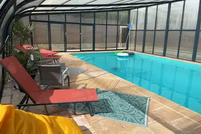 Image de Villa Normande piscine intérieur et jeux / proche Honfleur et Deauville