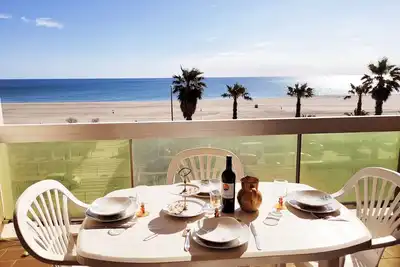 Image de Canet-en-Roussillon - T2 lumineux pour 4 pers, terrasse, parking privé, plage à 50m