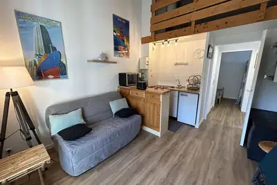 Image de Charmant T2 à 1200m de la plage avec balcon, parking privé et ménage inclus à Saint-Jean-de-Monts