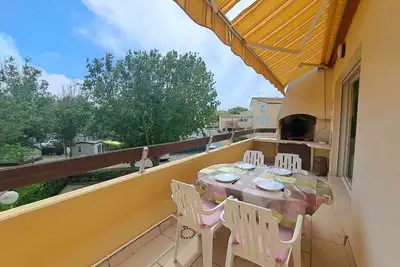 Image de Appartement 2p Mezzanine, Grande Terrasse, Clim, Accès Direct Plage, Parking Privé