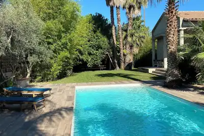 Image de Elne à côté d’Argeles sur mer, Villa avec piscine chauffé.