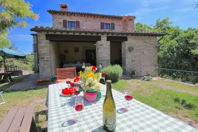 Image de Chalet à Apecchio avec Piscine et Vue