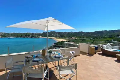 Image de House on the beach of Monti d'à Rena with terrace, garden and wi-fi connection