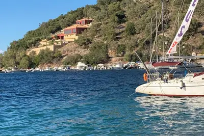 Image de Grèce Meganisi maison moderne sur la mer \nTrès belle vue et calme