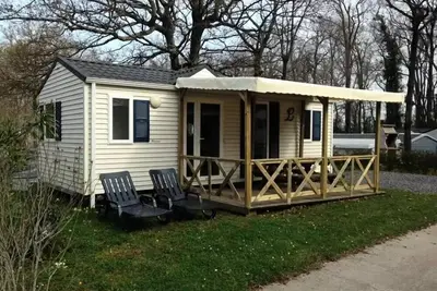 Image de Mobil-home Confort 32m² - 2 chambres + Tv + terrasse couverte 5 personnes