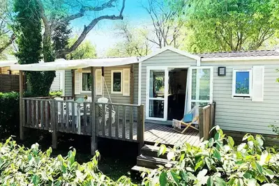 Image de Mobil-home Welcome 32m² - 3 chambres - Tv - climatisation - terrasse - 6 personnes