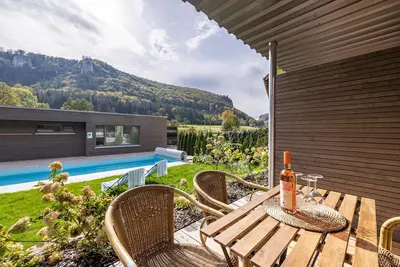 Image de Maison de vacances 'Lupus 4' avec vue sur la montagne, terrasse privée et Wlan