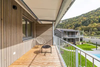 Image de Maison de vacances 'Lupus 5' avec vue sur la montagne, terrasse privée et Wlan