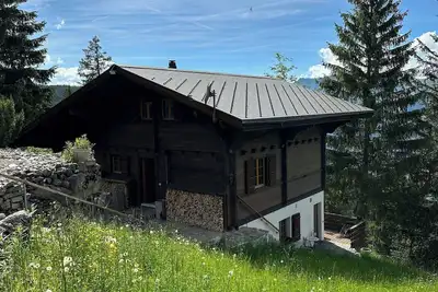 Cozy studio on the Axalp with a view of Lake Brienz