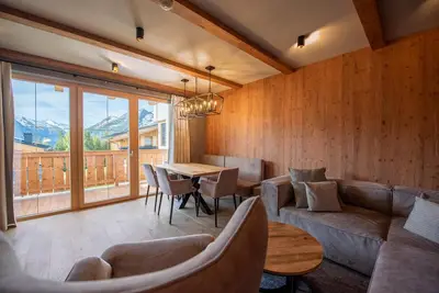 Image de Modern apartment with mountain view, sauna, and proximity to the lift in the Zil