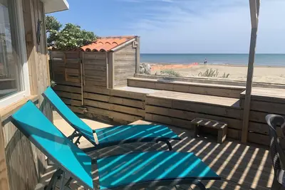 Image de Gruissan, T3 climatisé sur plage, terrasse, 4 pers