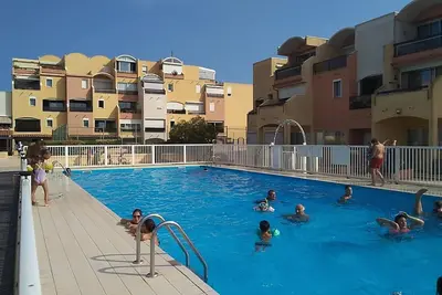 Image de Gruissan - T2 Climatisé, Piscine, Tennis, Proche Plage et Commerces, 4/5 pers