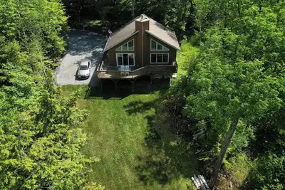 Image de superbe chalet au lac massawippi