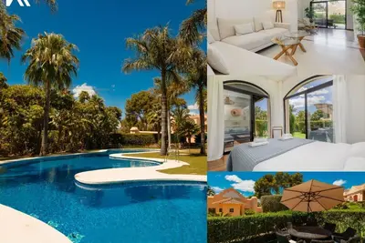 Image de Appart moderne à Puerto Banús avec jardin, piscine et proche plage, Marbella