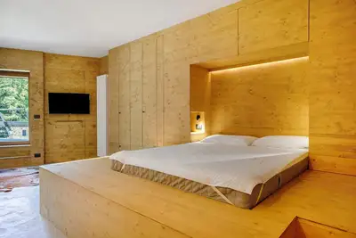 Image de Appartement 'Secret Place - Pila Appartamenti' avec vue montagne et terrasse privée