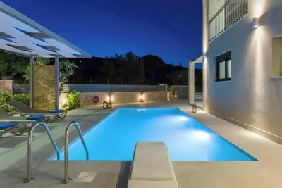 Maison de campagne \"Villa Zografia\" avec vue sur la mer, Wi-Fi et climatisation