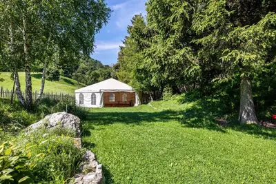Image de Appartement 'Appartamento Del Contadino' avec vue sur la montagne et jardin partagé