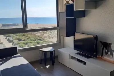 Image de Studio Cabine pour 4 à Port Leucate avec Tv, Lave-linge et Grand Frigo