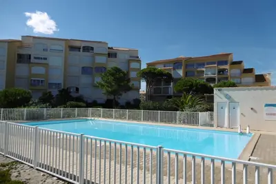 Image de T2 Rez-de-Chaussée, Plage d'Argos, Piscine, Accès Direct Plage, Parking, 4 Pers, Port Leucate