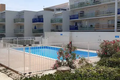 Image de Studio Cabine à Port Leucate : 4 Pers, Piscine, Front de Mer, Terrasse, Parking