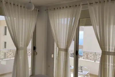 Family apartment with all necessary things. Only 150 m from the beach.